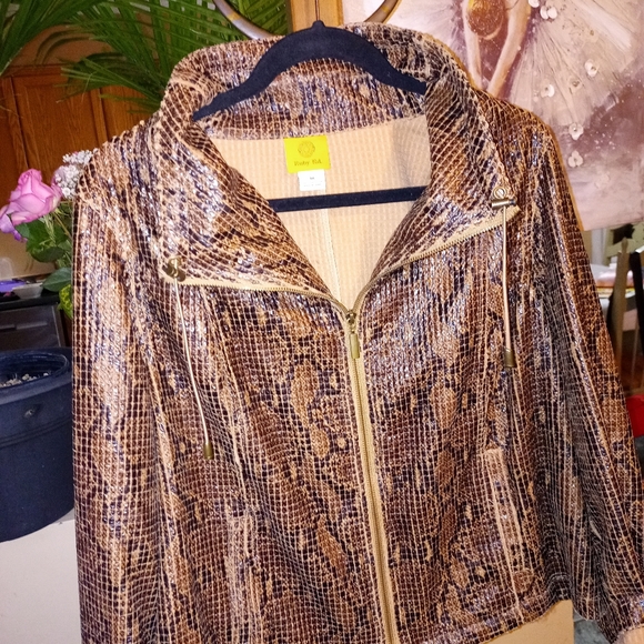 Ruby Road Women's Faux Animal Print Jacket - Picture 3 of 9